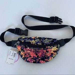 sequin fanny pack